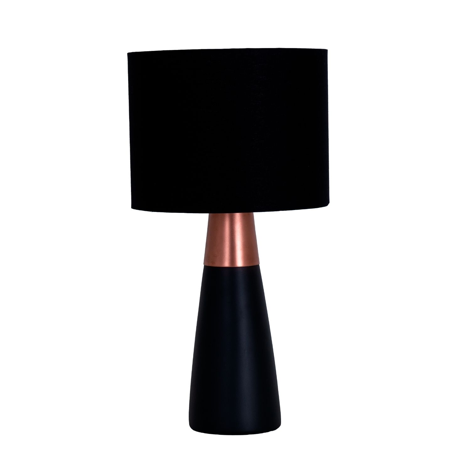 Table_lamp_Ipe_color_Black_with_copper_and_dome_Black_fabric